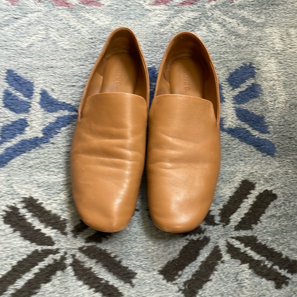 Camel/tan loafers from Vince